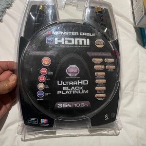 Monster Premium Black Platinum 35” 4K Ultra HD Cable
